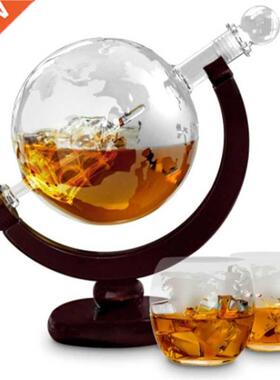 Globe Antique Whiskey Wine bottle Brandy Dispenser With