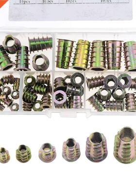 50PCS/OX M4-M10 Zinc Alloy Thread for Wood Insert Nut Flang