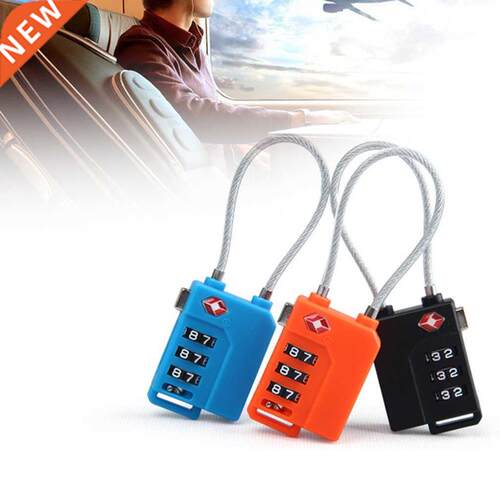 3 Digit Password Lock Steel Wire Security Lock Suitcase Lugg