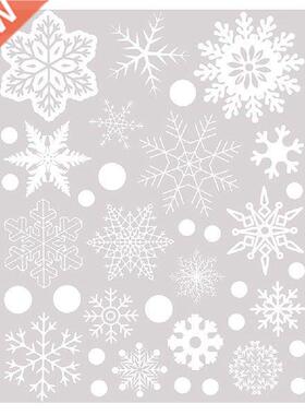 1 Set Christms Snowflke Wll Stickers New Yer Store