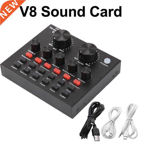 Webcast Sound Card Live Show Soundcard With Audio Interface