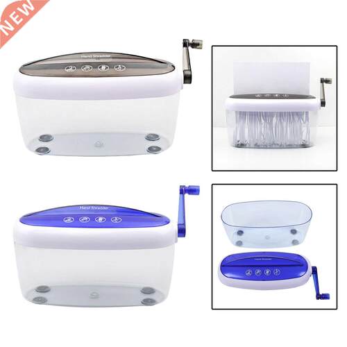 A4 Mini Hand Crank Shredder Crusher Paper Documents Cutting
