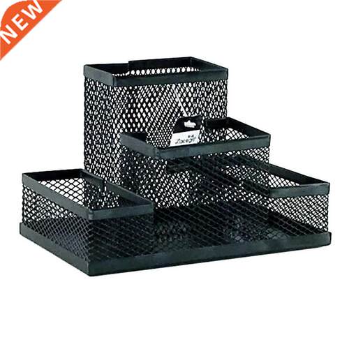 Pen Holder Iron Three Grid Storage Pen Holder Student Statio