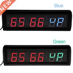 220V 1.8'' LED Interval Timer Clock Big Stopwatch Home Gym F
