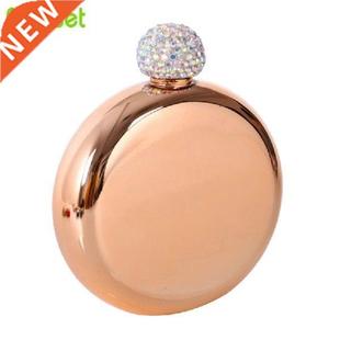 100ML Round Hip Flask 304 Stainless Steel Wine Bottle
