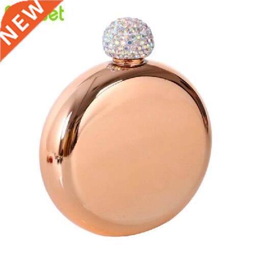 100ML Round Hip Flask 304 Stainless Steel Wine Bottle