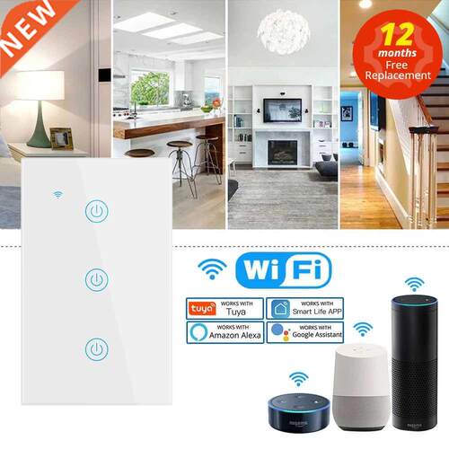 Alexa Smart Switch US Standard Tuya Control Works with Googl