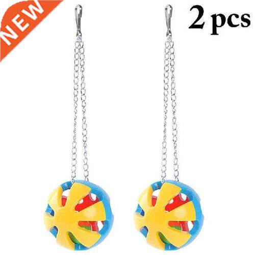 Legendog 2Pcs/Set Bird Hanging Balls Toy Colorful Plastic