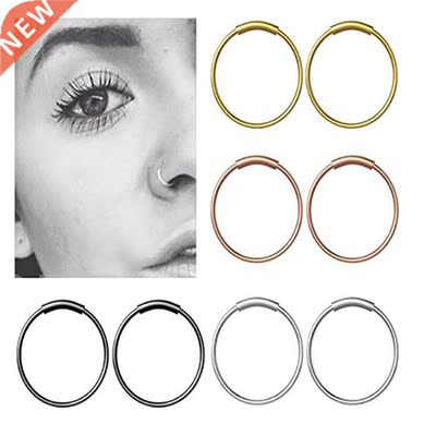 Fashion Surgical Steel Nose Hoop Nose Ring Stud Punk Style B