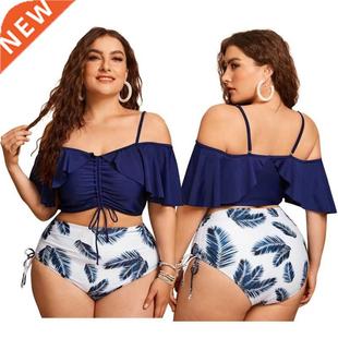 big fat Plus Size Women Bikini Swimsuit Swimwear ladies for