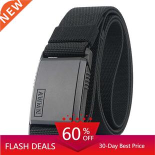 2020 Fashion Nylon Belt Metal Magnetic Buckle Adjustable Bel