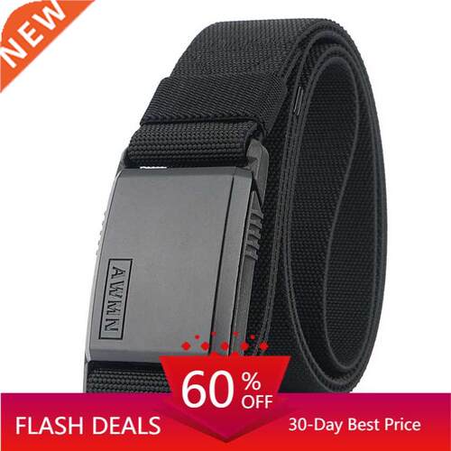 2020 Fashion Nylon Belt Metal Magnetic Buckle Adjustable Bel