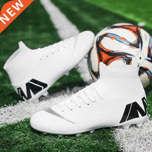 Hot Sale Mens Soccer Cleats High Ankle Football Shoes Long S