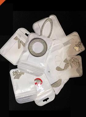 Car Steering Wheel Crystal Emblem Logo Diamond Sticker Decal