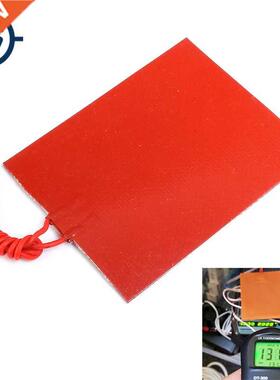 80mmx100mm 12V 25W Silicone Rubber Heating Panel Constant Te