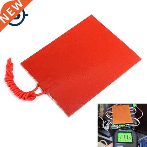 80mmx100mm 12V 25W Silicone Rubber Heating Panel Constant Te