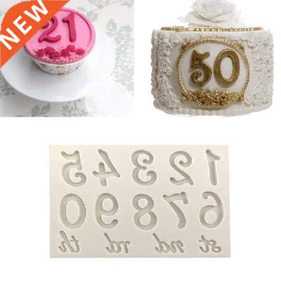 Digital 0-9 Silicone Mold Fondant Cake Decorating Tool