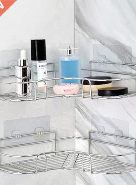 Metal Stand Iron Corner Storage Shelf Wall Mounted Drain