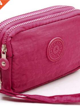 3 Zippers Lady Purses Women Wallets Brand Clutch Coin Purse