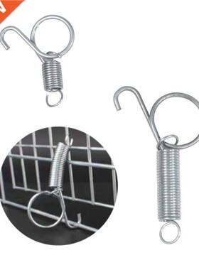 10 Pcs Metal Cage Door Spring Hooks Sturdy Tension Fixing Sp
