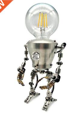 Manual Assembling Stainless Steel Steampunk Big Head Robot