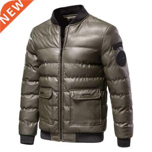 2022 Men's Cotton-padded Jacket Outwear Slim Fit Men's Casua