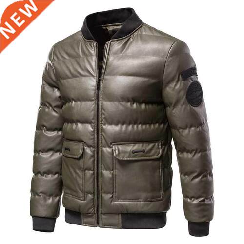 2022 Men's Cotton-padded Jacket Outwear Slim Fit Men's Casua
