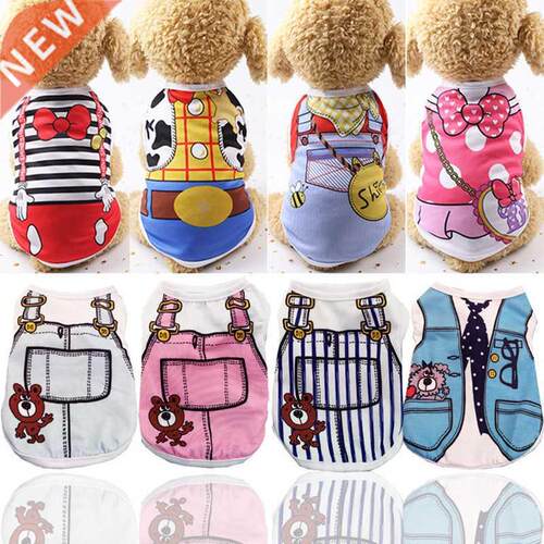 Wholesale Small Pet Dog Clothes Vest Down Jacket Cartoon Cut