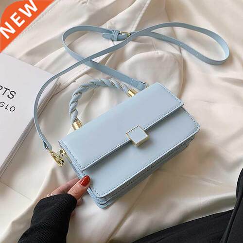 Rope Handle Pu Leather Crossbody Bags for Women 2021 Fashion