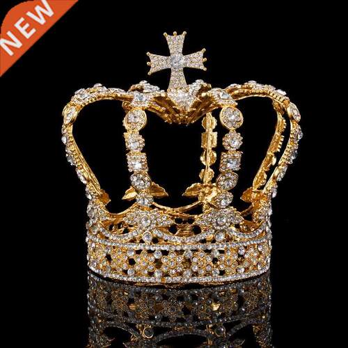 Crystal Queen King Crown Wedding Bridal Tiaras and Crowns Br