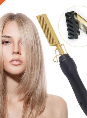 2 in 1 Hot Comb Straightener Electric Hair Straightener Hair