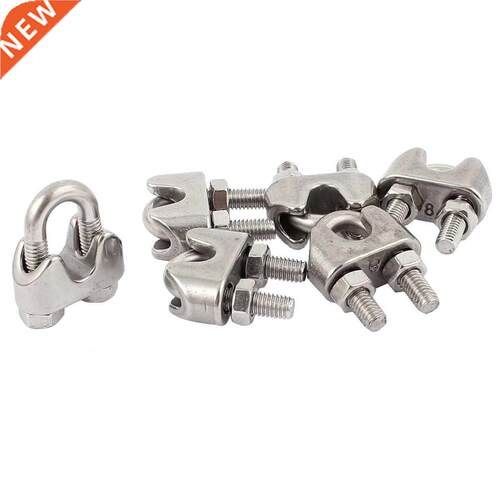 6pcs 8mm 5/16-inch Wire Rope Cable Clamp Clips