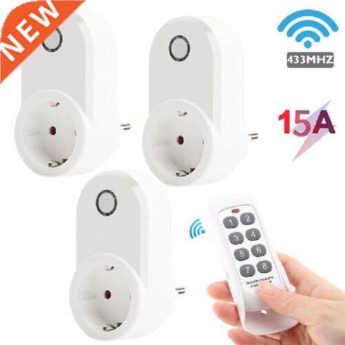 Wireless Remote Control Smart Socket 15A EU /FR French Plug