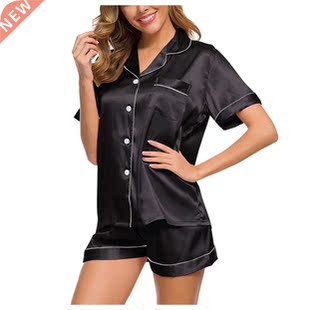 Women s Nightgown Pajama Sets Satin Silk Nightwear Wo
