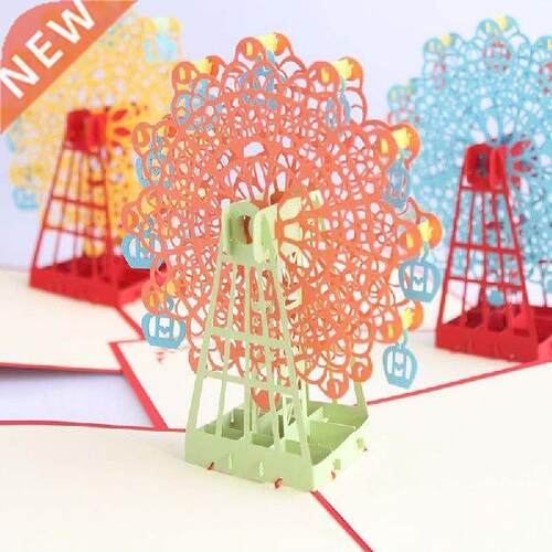 Handmade Laser Cut Birthday Card Folding Type D Origami