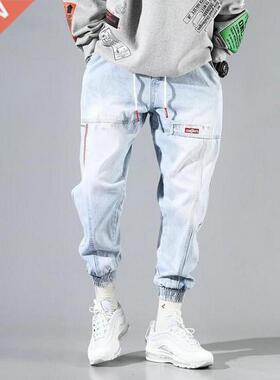 Baggy Jeans Men Blue Black Jeans Pants Hip hop Streetwear Ha