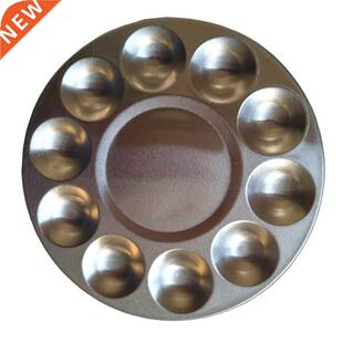 10-Hole Aluminum Circular Palette Art Paint Drawing Tray Col
