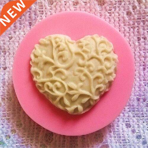 D Love Heart Silicone Md  Biscuit Fondant Chocate