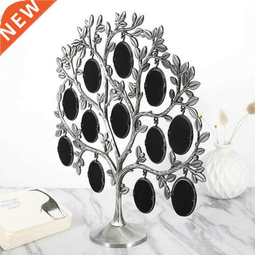 1 Pcs Metal Family Tree Picture 12 Frame Holder Hang Photo H
