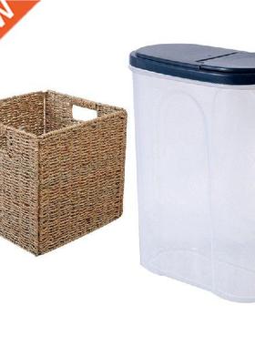 Plastic Kitchen Cereal Dispenser Refrigerator Storage Box