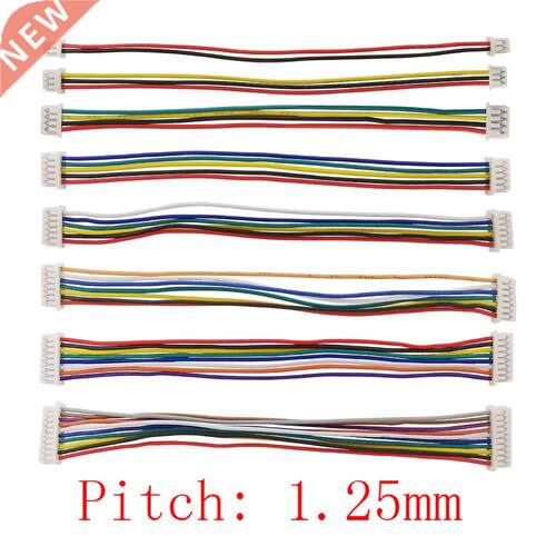 10Pcs JST 1.25mm 1.25 Female Wire Cable Connectors Double He