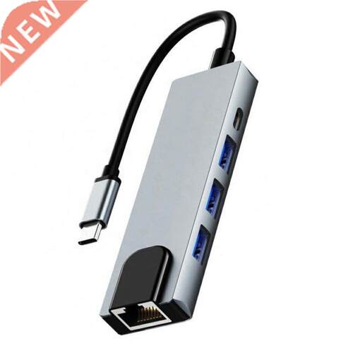 5 in 1 Type-c HUB USB-C to HDMI-Compatible USB.0 Gigabit LA