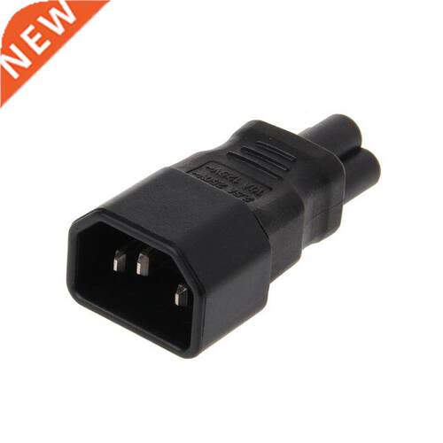 IEC 320 C14 3-Pin Male To C5 3-Pin Female Straight Power Plu
