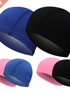 Free Size Swimming Caps For Men Women Elastic Nylon Ear Prot