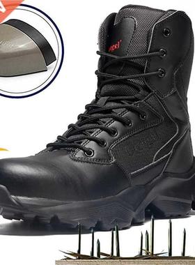 Mens Work Safety Boots with Steel Toe Cap Waterproof Sneaker