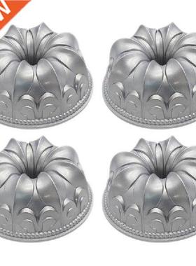 4X Charlotte Cake Pan,Aluminum Alloy Cake Mold  Baking