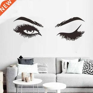 Fashion Lash &p; rows Eyes Quote Wall Stickers Unique Girls
