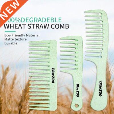 Straw Hair Comb Degradable Ultra Smooth Lightweight 3