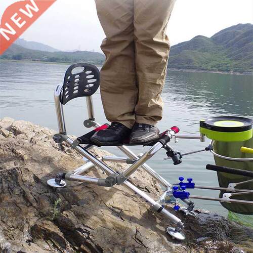 Reinforced all terrain fishing chair folding aluminum alloy