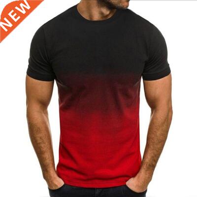 Men's casual sports T-shirt European and American summer fas